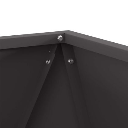 Кашпа Черно 50 x 50 x 50 cm Стомана