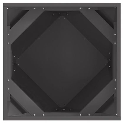 Кашпа 2 pcs Черно 50 x 50 x 50 cm Стомана