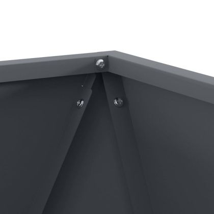 Кашпа 2 pcs Антрацит 50 x 50 x 50 cm Стомана