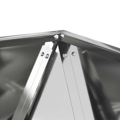 Кашпа Сребрист 50 x 50 x 50 cm Галванизирана стомана