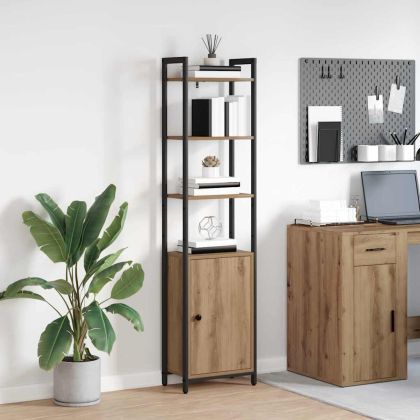 Шкаф за книги Дъб 40 x 24 x 161 см Инженерно дърво