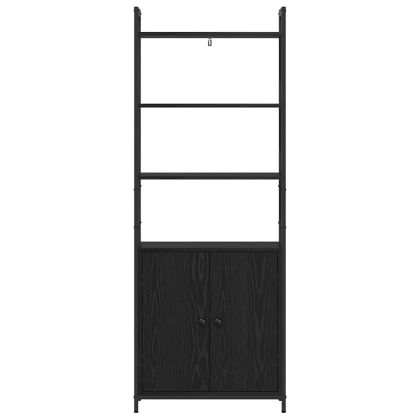 Шкаф за книги Черния дъб 60 x 24 x 161 см Инженерно дърво