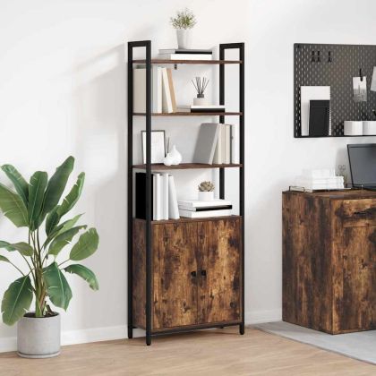 Шкаф за книги Димян дъб 60 x 24 x 161 см Инженерно дърво