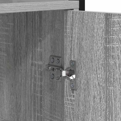 Шкаф за книги Сив Сонома 60 x 24 x 161 см Инженерно дърво