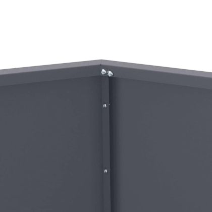 Кашпа 2 pcs Антрацит 75 x 75 x 60 см Стомана