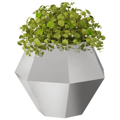 Кашпа 2 pcs Сребрист 75 x 75 x 60 см Неръждаема стомана