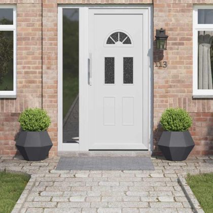 Кашпа 2 pcs Антрацит 50 x 50 x 40 cm Стомана