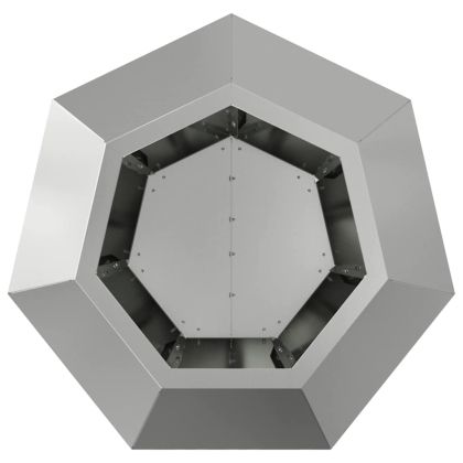 Кашпа Сребрист 50 x 50 x 40 cm Галванизирана стомана