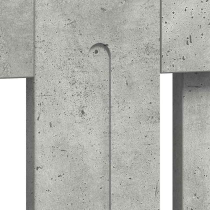 Калъф за радиатор Циментено сиво 152 x 19 x 81,5 cm