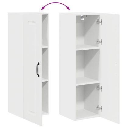 Кухненски шкаф Лъскаво бяло 30 x 31 x 100 см Инженерно дърво