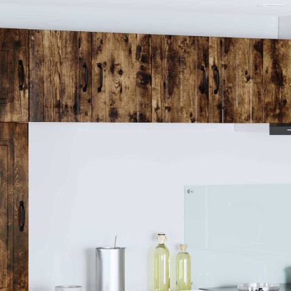 Кухненски стени шкафове с врата 2 pcs Димян дъб 60 x 31 x 40 см