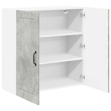 Кухненски шкаф Циментено сиво 80 x 31 x 80 см Инженерно дърво