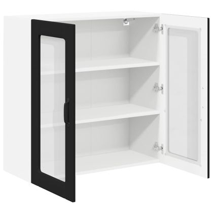 Кухненски шкаф Черно 80 x 31 x 80 см Инженерно дърво