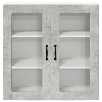 Кухненски шкаф Циментено сиво 80 x 31 x 80 см Инженерно дърво