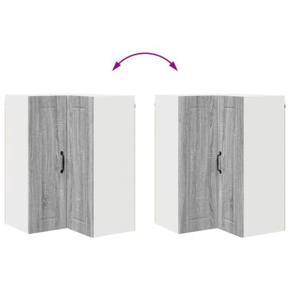 Кухненски шкаф Сив Сонома 57 x 57 x 80 см Инженерно дърво