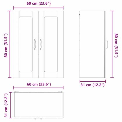 Кухненски шкаф Дъб 60 x 31 x 80 см Инженерно дърво
