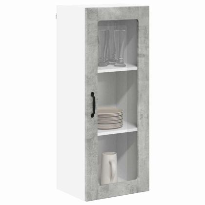 Кухненски шкаф Циментено сиво 40 x 31 x 100 см Инженерно дърво