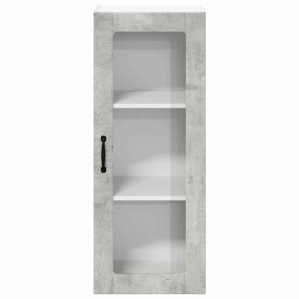 Кухненски шкаф Циментено сиво 40 x 31 x 100 см Инженерно дърво