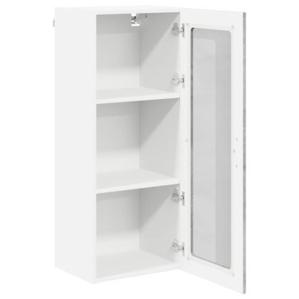 Кухненски шкаф Циментено сиво 40 x 31 x 100 см Инженерно дърво