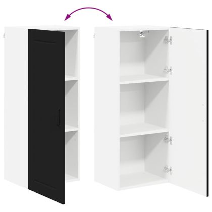 Кухненски шкаф Черно 40 x 31 x 100 см Инженерно дърво