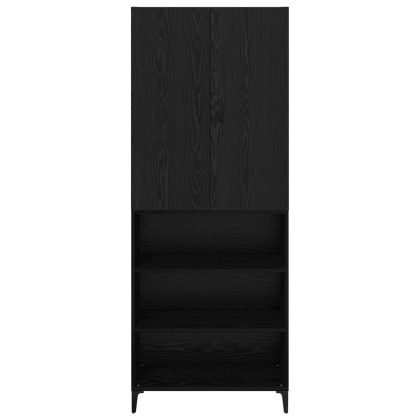 Висок шкаф Черния дъб 69,5 x 34 x 180 см Инженерно дърво