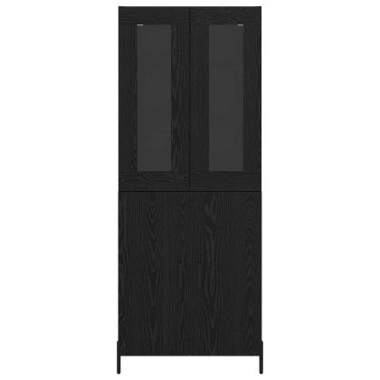 Висок шкаф Черния дъб 69,5 x 34 x 180 см Инженерно дърво