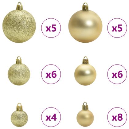 С изкуствено коледно дърво с поставка Бяло 120 cm PVC и Стомана