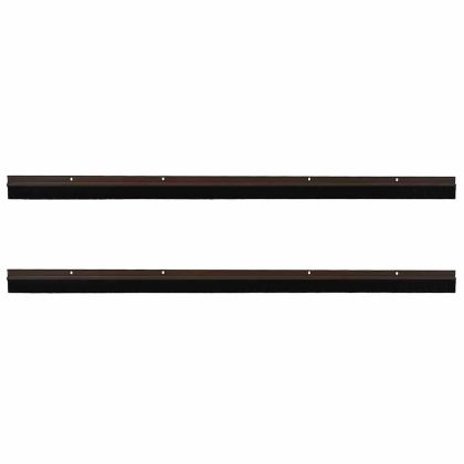 Запечатващи четки за врата с винтово закрепване 2 pcs Кафяво