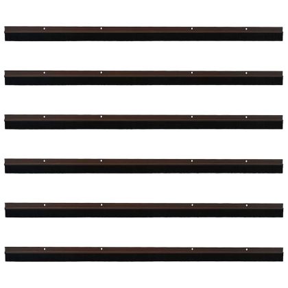 Запечатващи четки за врата с винтово закрепване 6 pcs Кафяво