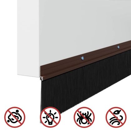 Запечатващи четки за врата с винтово закрепване 6 pcs Кафяво