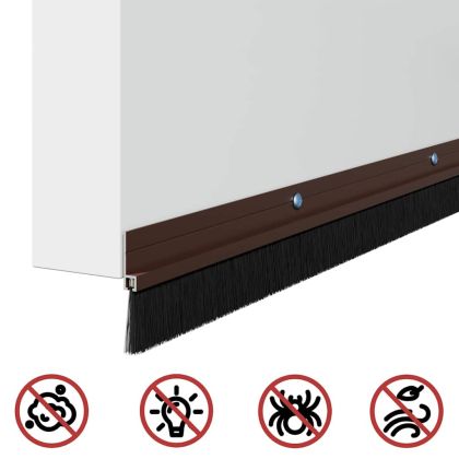 Запечатващи четки за врата с винтово закрепване 12 pcs Кафяво