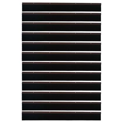 Запечатващи четки за врата с винтово закрепване 12 pcs Кафяво