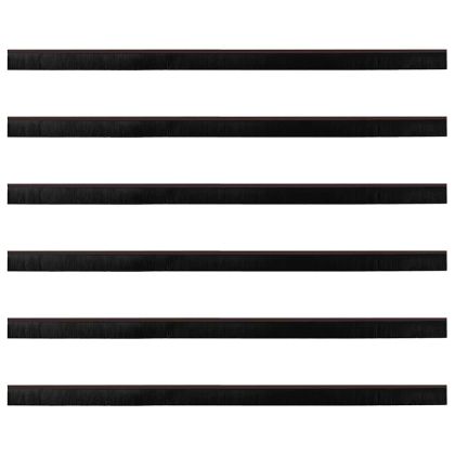 Запечатващи четки за врата с винтово закрепване 6 pcs Кафяво