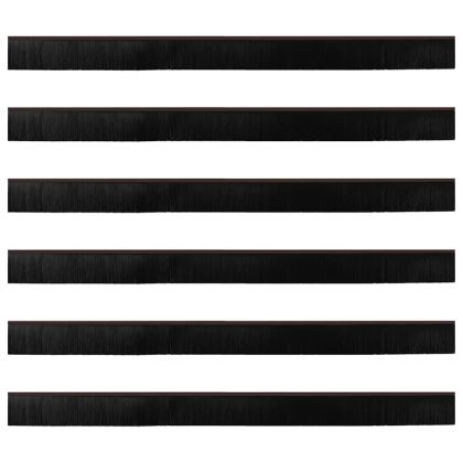 Запечатващи четки за врата с винтово закрепване 6 pcs Кафяво