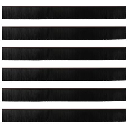 Запечатващи четки за врата с винтово закрепване 6 pcs Кафяво