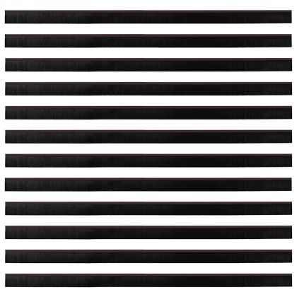 Запечатващи четки за врата с винтово закрепване 12 pcs Кафяво