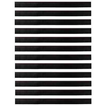 Запечатващи четки за врата с винтово закрепване 12 pcs Кафяво