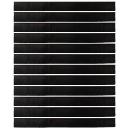 Запечатващи четки за врата с винтово закрепване 12 pcs Кафяво