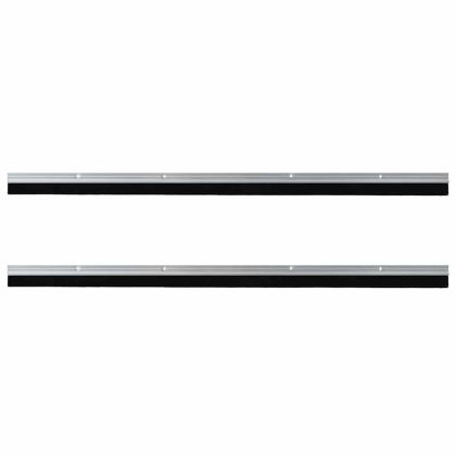 Запечатващи четки за врата с винтово закрепване 2 pcs Сребрист