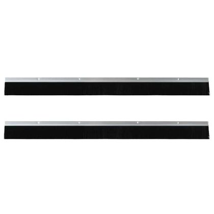 Запечатващи четки за врата с винтово закрепване 2 pcs Сребрист