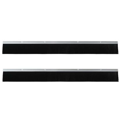 Запечатващи четки за врата с винтово закрепване 2 pcs Сребрист