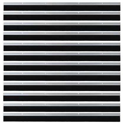 Запечатващи четки за врата с винтово закрепване 12 pcs Сребрист