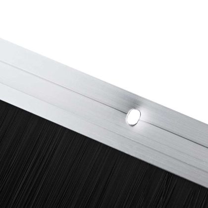 Запечатващи четки за врата с винтово закрепване 12 pcs Сребрист