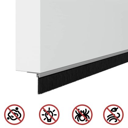 Запечатващи четки за врата с винтово закрепване 2 pcs Сребрист