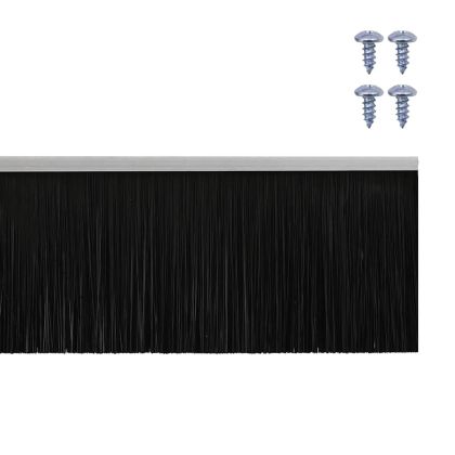 Запечатващи четки за врата с винтово закрепване 2 pcs Сребрист