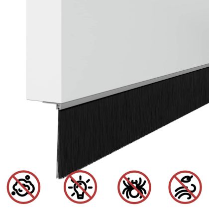 Запечатващи четки за врата с винтово закрепване 2 pcs Сребрист