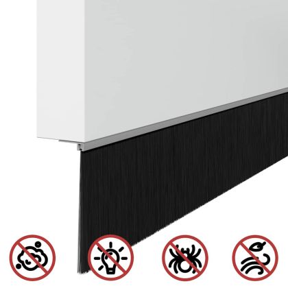 Запечатващи четки за врата с винтово закрепване 2 pcs Сребрист