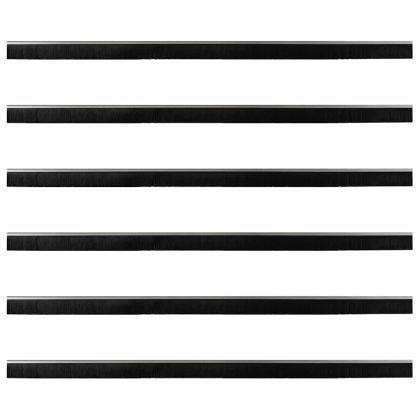 Запечатващи четки за врата с винтово закрепване 6 pcs Сребрист