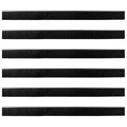 Запечатващи четки за врата с винтово закрепване 6 pcs Сребрист