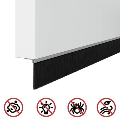 Запечатващи четки за врата с винтово закрепване 6 pcs Сребрист